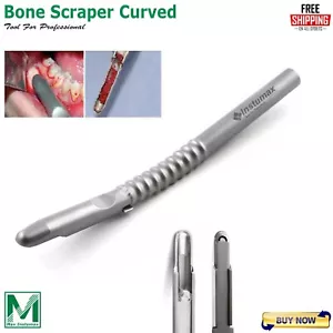 Dental Bone Scraper Harvester Curved With Blade Implant Bone Grafting Collector - Picture 1 of 3