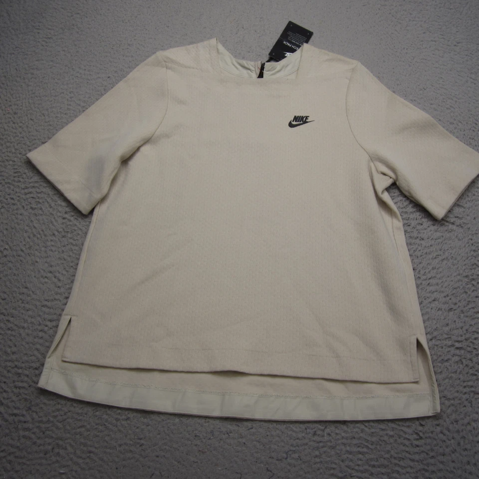 Nike Shirt Women M Brown Tech Fleece Performance Training Gym NWT - Image 1 of 4