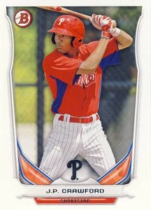 (50) Lote de tarjetas de novato 2014 Bowman Draft Picks J.P. Crawford #TP22 Phillies - Imagen 1 de 1