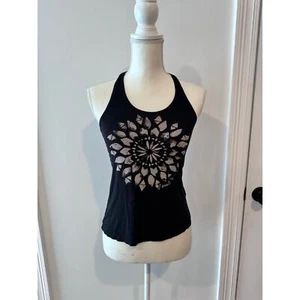 Camiseta sin mangas O'NEILL negra mandala rayón corredor correa trasera para mujer XS - Imagen 1 de 9