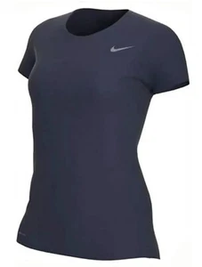 New Nwt Nike Women's xxl Short Sleeve NAVY DRI-FIT T-Shirt CU7599-410 Xx Large - Picture 1 of 5