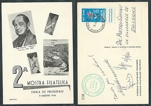 1964 ITALIA CARTOLINA MOSTRA FILATELICA PRIMIERO TRENTO - C - Picture 1 of 1