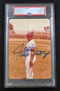 1972-73 WILLIE MAYS foto a scatto firmata TIPO 1-HOF-NEW YORK METS-GIANTS-PSA - Foto 1 di 6