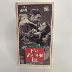 It's A Wonderful Life VHS James Stewart Donna Reed Republic Pictures - Picture 1 of 3