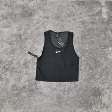 NEW Nike Women's Size M Basic Sleeveless Black Solid Polyester Crew Neck Regular