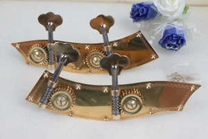 1Set 4 String 3/4 upright Double Bass peg Conjoined bass Peg Brass - Picture 1 of 7