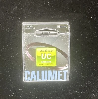 Calumet 58mm Lense Filter Trad  UC Poly Close Up +4 - Image 1 of 3