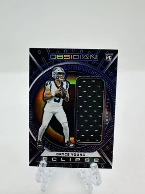 2023 Obsidian BRYCE YOUNG Electric Etch Purple Eclipse Rookie Patch /75 #ECLBYO - Image 1 of 2