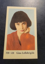 1965 Dutch Gum Card HB Set #128 GINA LOLLOBRIGIDA  Actress  RIGHT OUT OF PACK
