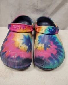 CROCS Unisex Classic Tye dye Clogs Men’s 5 Women’s 7 - Picture 1 of 4
