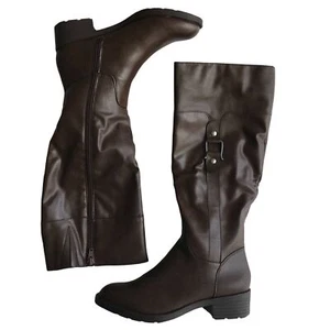 NIB Style & Co Brown Tall Riding Boots - 5.5 - Picture 1 of 6