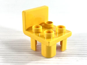 Lego Duplo Yellow Chair 4 Studs Rounded Back Furniture Accessory Dollhouse 6478 - Picture 1 of 12