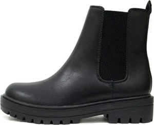 Soda Pilot - Botas de combate al tobillo negras para mujer (talla 9 / PU negra) algunas prendas de caja - Imagen 1 de 8