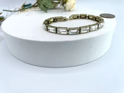 Heidi Daus Square Crystal Bracelet Purple - Image 1 of 4