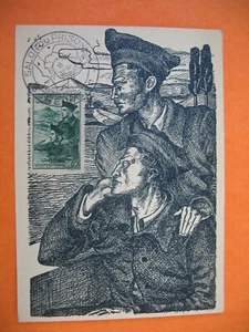 Carte Maximum 1941 N° 474 Prisonniers de guerre - Exposition du prisonnier - Picture 1 of 1