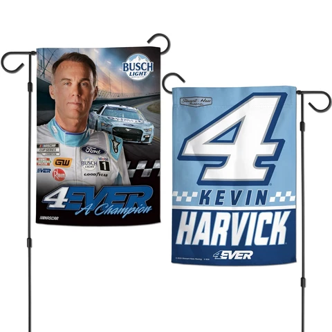 Kevin Harvick 4Ever A Champion Two Sided 12x18 Garden Flag Cover