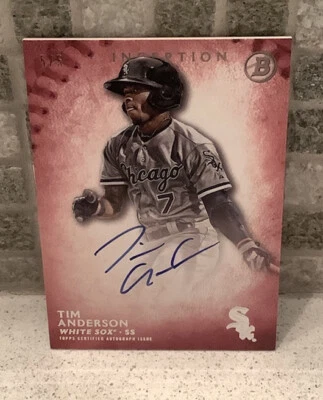 🔥2015 Bowman Inception Tim Anderson Auto Pink /5- White Sox All Star🔥 - Image 1 of 2