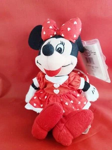 Disney Store Valentine Minnie Mouse 8 Zoll Beanie Tasche Plüsch - Bild 1 von 6