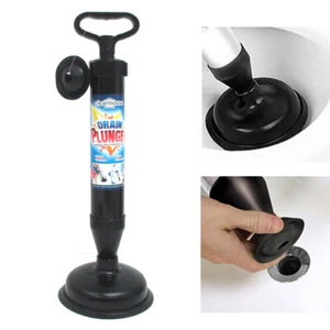 Hand Powered Drain Plunger Buster Suction Plunger Bath Toilet Air Pump - Picture 1 of 1