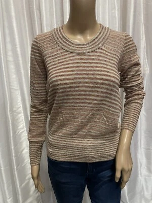 Tejido a rayas metálico vintage LIZ POTTER Foto 1 de 4