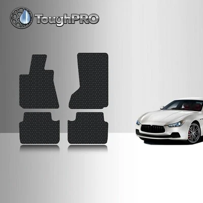 ToughPRO Floor Mats Black For Maserati Ghibli AWD All Weather 2014-2024 — 第 1/4 张图片