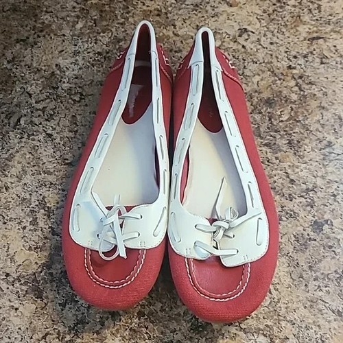 NIKE Scarpe da donna Cole Haan comode mocassino rosso slip on taglia 8 5 basse