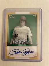 PETE ROSE 2012 LEAF PREVIEW BEST OF BASEBALL CERTIFIED AUTOGRAPH