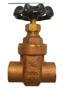 3/4 inch 200 WOG Non-Rising Solder Gate Valve P/N 34-200GV - Picture 1 of 7