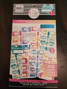 MAMBI Happy Planner Value Pack Stickers Classic - Layered Boxes 356Pc, PPSV-154 - Picture 1 of 2