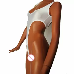 Mujeres Sexy Body Corte Alto Tanga Bikini Traje de baño Traje de baño Una Pieza Traje de baño negro - Imagen 1 de 8