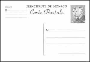Mónaco,Tarjeta Postal,Entero Postal 1,60 - Imagen 1 de 1