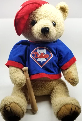 Philadelphia Phillies Good Stuff MLB 2005 Stuffed Teddy Bear with Bat 20" Cover