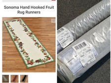 PAIR Sonoma Fruit Touch Of Class Kitchen Mats Runner Rugs Carpet FACTORY SEAL 