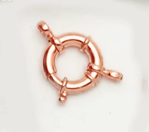 12 15 18 20 mm Sterling Silver plated rose Thick, Heavy Duty Spring Ring Clasps - Picture 1 of 1