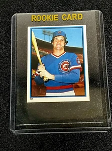 Chicago Cubs Ryne Sandberg 1983 Topps Rookie RC Baseball Collector Sticker Italy - Picture 1 of 4