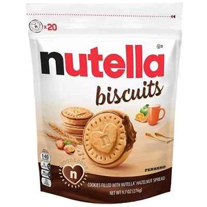 Nutella Biscuits Hazelnut Spread with Cocoa Sandwich Cookies 20-Count Bag - Picture 1 of 5