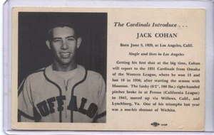 1951 The St. Louis Cardinals Introduce Jack Cohan SP Jewish - Bild 1 von 2