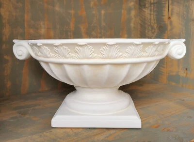 Deko Blumenschale Pflanzschale Übertopf Antik Stuckgips - Bild 1 von 4
