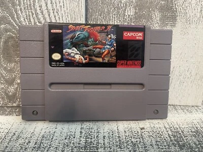 Street Fighter 2 II Super Nintendo SNES authentic  1991 - Image 1 of 4