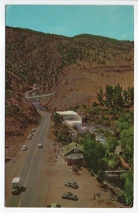 Big Thompson Canyon Falls Dam Store Loveland CO Luftaufnahme Postkarte verschickt 1968 - Bild 1 von 12