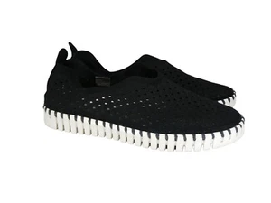 ILSE JACOBOSEN HORNBAEK TULIP BLACK LOAFERS SLIP ONS FLATS WOMENS SZ 7.5 8 EU 38 - Bild 1 von 14