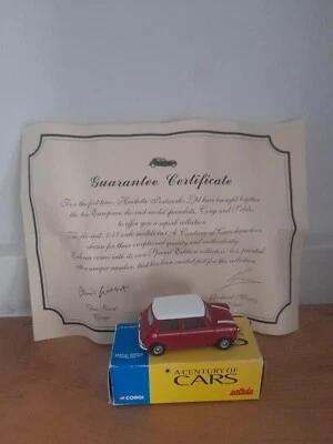 Certificado de coche Corgi & Solido Hachette 1:43 AUSTIN MINI COOPER edición limitada  Foto 1 de 4