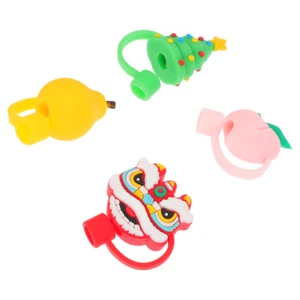 4pcs Dust- Proof Straw Cover Straw Tip Caps Protector - Picture 1 of 12