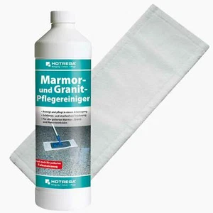 HOTREGA Marmor Granit Naturstein Pflege 1L Konzentrat inkl Microfasermopp - Bild 1 von 1