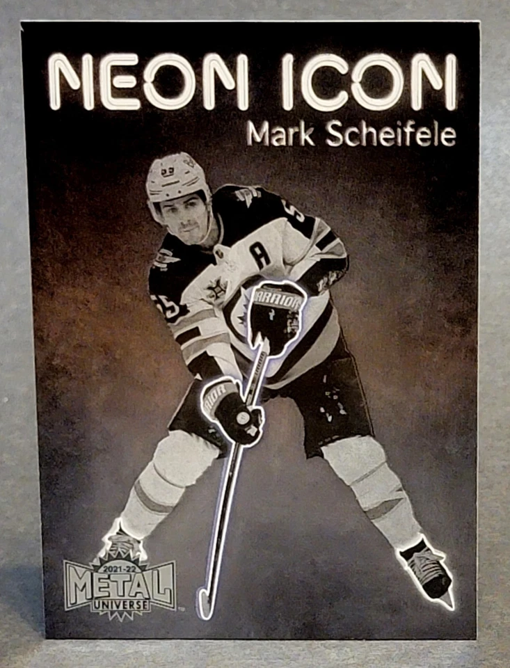 2021-22 Skybox Metal Universe Neon Icon #NI-17 Mark Scheifele - Image 1 of 2