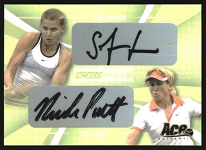 2007 Ace Authentic Straight Sets Cross Court Autographs #CC6 Safarova/Pratt