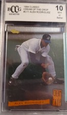 Alex Rodriguez 1994 Classic Cream of the Crop Rookie BCCG 10