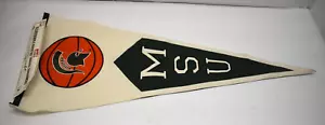Michigan State Spartans Basketball Embroidered Wool Blend Pennant Flag 40" - Picture 1 of 6