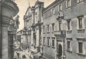 486) CARTOLINA CATANIA VIA CROCIFERI ANIMATA VIAGGIATA - Picture 1 of 2