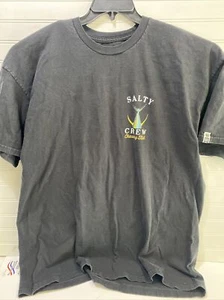 T-Shirt Salty Crew Chasing Tail doppelseitig Baumwolle Rundhalsausschnitt Gr. 2XL schwarz - Bild 1 von 6